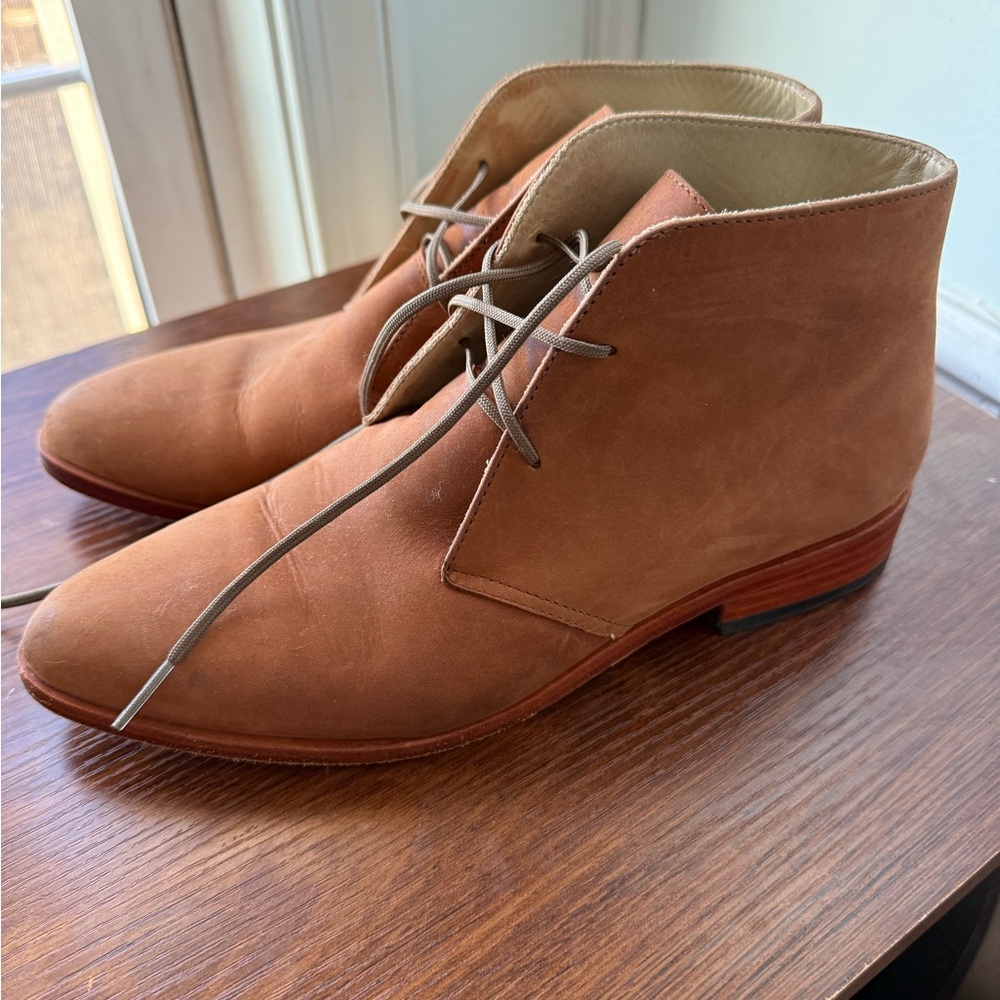 Women’s Tan Leather Ankle Boots